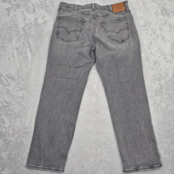 541 38x30 Levis Premium Athletic Taper Mens Grey Stretch Jeans Casual Dress - Picture 11 of 11